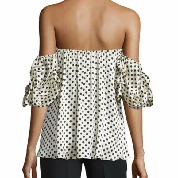 Johanna Ortiz Tulum Polka Dot Off Shoulder Top - Picture 2 of 2
